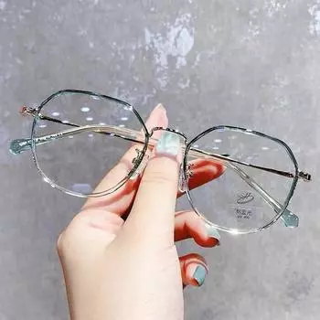 Новые очки розового золота с защитой от синего света, женские и мужские модные многоугольные очки в многоугольной оправе, блокирующие синий свет, компьютерные очки