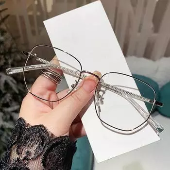 Новые очки с защитой от Blu-ray, простые квадратные очки для близорукости для мужчин и женщин, тонкие очки Tik Tok, корейская оправа для очков -100