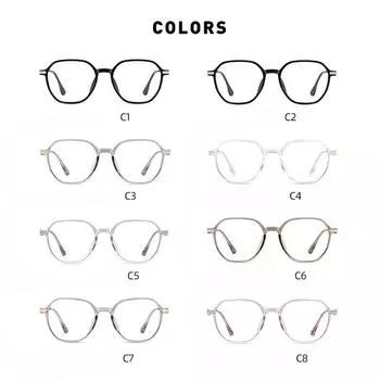 Новые очки в большой оправе с очками для знаменитостей TR90. Ретро студенческие очки могут быть оснащены очками для близорукости.