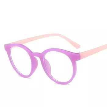Новые очки в круглой оправе с защитой от синего света, простые очки, защита от радиации для детей, компьютер, телефон, онлайн-курс