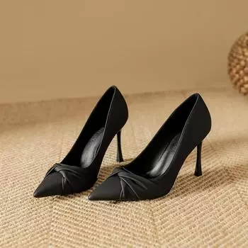 Новые одиночные женские туфли на высоком каблуке для женщин с толстыми ногами, большие размеры 35