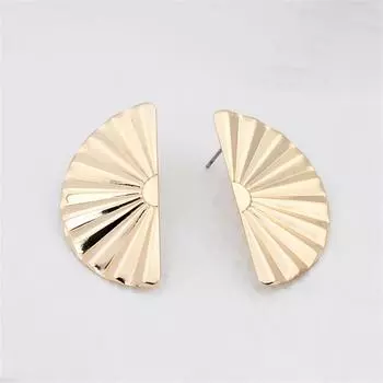 Новые округлые серьги-капли, легкие геометрические серьги для женщин, ювелирные изделия, преувеличенные серьги-гвоздики