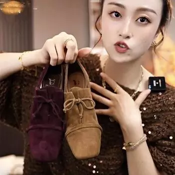 Новые осенне-весенние туфли на среднем каблуке с квадратным носком черного вина, красные туфли для вечеринки и повседневные туфли для женщин 35 чёрный