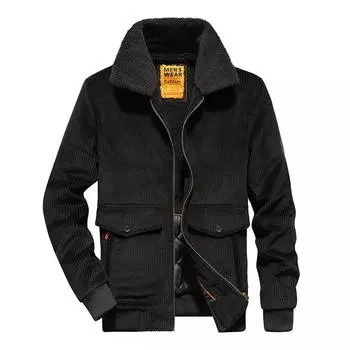 Новые осенне-зимние бархатные и утолщенные вельветовые хлопковые пальто для мужчин, повседневные рабочие хлопковые пальто, теплая верхняя одежда M