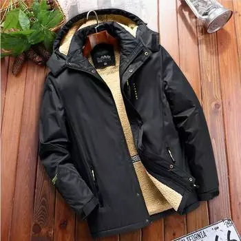 Новые осенне-зимние пальто из бархата и утолщенного хлопка для мужчин, большие размеры, пальто из хлопка для людей среднего и пожилого возраста, теплые повседневные куртки M