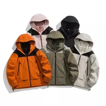 Новые осенне-зимние пары уличных ветро- и водонепроницаемых курток для мужчин и женщин, теплые куртки три в одном из двух предметов S
