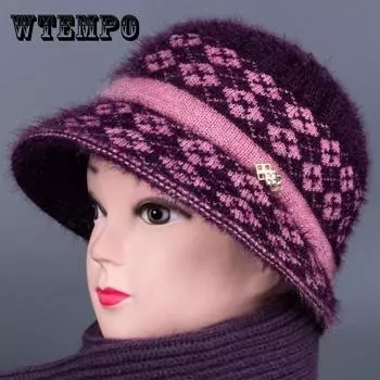 Новые осенне-зимние шапки, женские теплые шерстяные сиамские нагрудники, женские ветрозащитные бархатные шапки с кроличьей шерстью