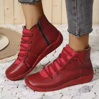 Новые осенне-зимние женские ботинки, британские ретро-ботинки, женские высококачественные водонепроницаемые теплые ботинки, модные мягкие прочные ботинки для женщин 36 армия зеленый