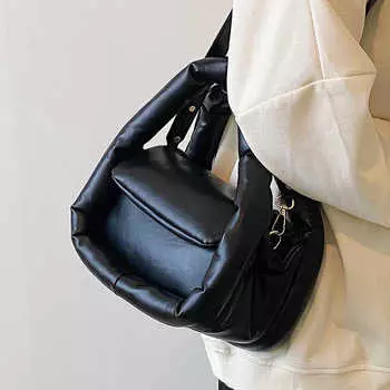 Новые осенне-зимние женские сумки, модные сумки из мягкой кожи с текстурой на одно плечо, повседневные, универсальные, сумка через плечо, тренд