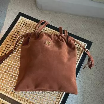 Новые осенне-зимние женские замшевые сумки-тоут — большая вместимость, дизайн на одно плечо