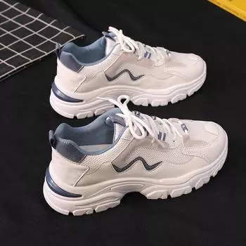 Новые осенние дышащие женские сетчатые кроссовки, женская обувь для папы, женские повседневные и легкие кроссовки Ins Fashion 35