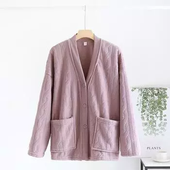 Новые осенние и зимние фланелевые пижамы для пар, цельные топы, домашняя одежда из кораллового флиса, утепленная теплая домашняя одежда больших размеров M