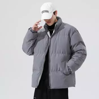 Новые осенние и зимние хлопковые пальто для мальчиков, утепленные куртки из хлопка, спортивные и повседневные модные бренды, красивые куртки с воротниками-стойками. L