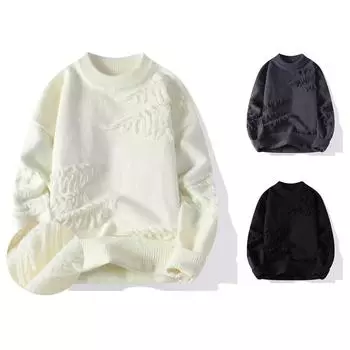 Новые осенние и зимние модные свитера, утолщенная трикотажная нижняя рубашка, универсальный однотонный свободный свитшот большого размера, M-3XL M темно-серого