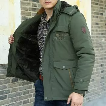 Новые осенние и зимние мужские куртки, повседневные уличные быстросохнущие куртки с капюшоном, бархатное пальто L