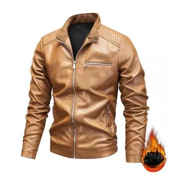 Новые осенние и зимние мужские повседневные кожаные куртки, мужские мотоциклетные куртки, кожаные куртки, куртки в корейском стиле M