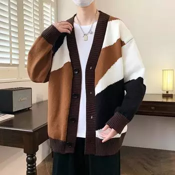 Новые осенние и зимние свитера, кардиганы, модные мужские куртки, модная мужская одежда M