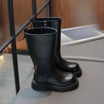 Новые осенние кожаные ботинки Martin Boots 26 чёрный