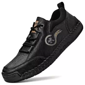 Новые осенние модели специально разработаны для популярной мужской повседневной обуви больших размеров, кожаной обуви, модной обуви ручной работы и мужских одинарных туфель. 38