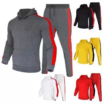 Новые осенние мужские комплекты из 2 предметов, толстовки + брюки, спортивные костюмы в стиле Харадзюку, повседневные мужские/женские толстовки, спортивный костюм, брендовая спортивная одежда S серый