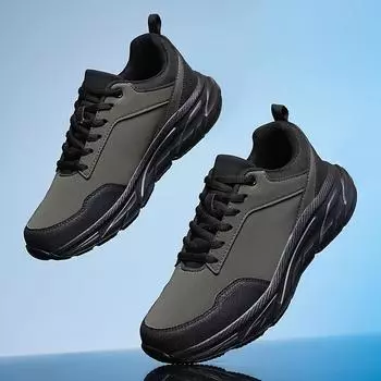 Новые осенние мужские кроссовки 2024 года, дышащая повседневная обувь, мужская мода, легкие прогулочные туфли на плоской подошве, горячая распродажа обуви размера плюс 48 39 чёрный