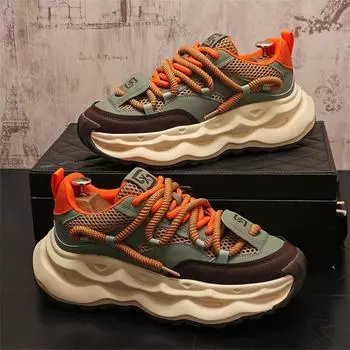 Новые осенние мужские кроссовки, мужская удобная обувь на платформе, тренд 2024 года, вулканизированная обувь на шнуровке, белые повседневные кроссовки Zapatillas 38