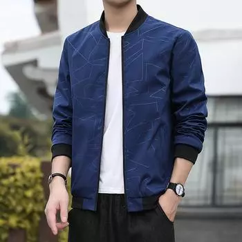 Новые осенние мужские топы, повседневные, удобные и универсальные, корейский стиль, модные и красивые куртки с воротником-бейсболкой для мужчин M