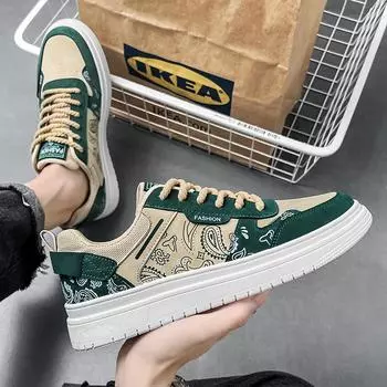 Новые осенние парусиновые туфли мужские повседневные низкие трендовые универсальные спортивные туфли для сноубординга студенческая корейская версия дышащая модная обувь 39