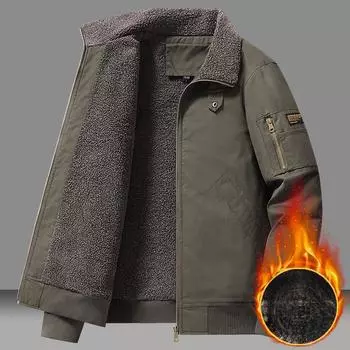 Новые пальто на осень и зиму, мужские куртки с хлопковой подкладкой, мужские бархатные куртки, толстые куртки с хлопковой подкладкой, свободная зимняя одежда M