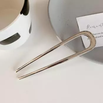Новые палочки для волос Женские металлические заколки для волос Простые Элегантные Глянцевые Большие U-образные палочки для волос Заколка для волос для девочек Аксессуары для волос Подарок