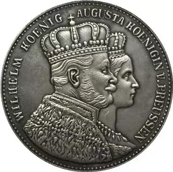 Новые памятные монеты Германии Германии 1861 года as the picture
