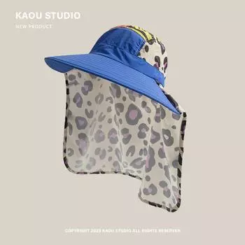 Новые панамы с леопардовым принтом для мужчин и женщин, защита от солнца, большие поля, быстросохнущая летняя кепка 55-58cm