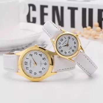 Новые парные часы Lover Clock кварцевые часы кожа PU полоса женские большой циферблат мужские XAPWV бренд водонепроницаемые наручные часы Male