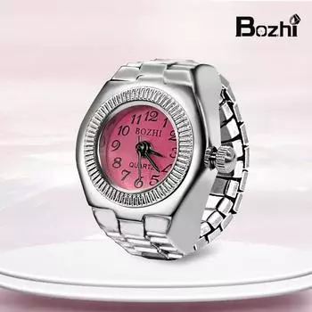 Новые парные кольца в стиле хип-хоп для женщин и мужчин, панк-ювелирные изделия, эластичные кварцевые часы, винтажная мода, крутые кольца для часов на палец, эластичные