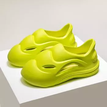 Новые парные тапочки, нескользящие, легкие, домашние туфли для мужчин и женщин, мягкие, удобные, пляжные туфли, водонепроницаемая обувь для отдыха на природе, мужские тапочки 36-37 чёрный