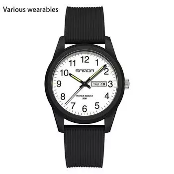 Новые пары с календарем, свежие трендовые часы для отдыха на природе, креативные мужские и женские молодежные студенческие часы