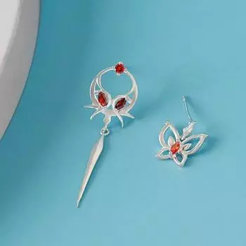 Новые периферийные устройства аниме «Небесные чиновники» «Благословение Короля призраков» серьги-бабочки кулон в том же стиле для женщин