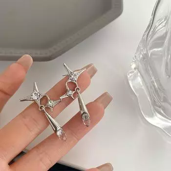 Новые персонализированные и модные серьги для вечеринок Starlight с каплями воды для женщин