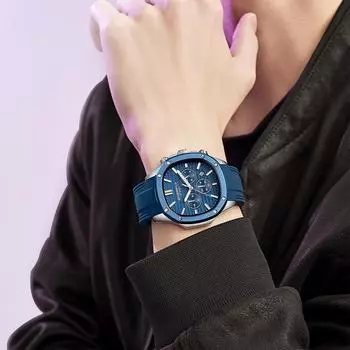 Новые персонализированные квадратные мужские часы модный силиконовый ремешок календарь ежедневные кварцевые водонепроницаемые часы