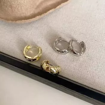 Новые персонализированные металлические круглые простые женские серьги с пряжкой-джокером