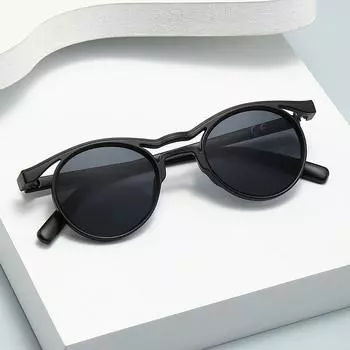 Новые персонализированные солнцезащитные очки Европейские и американские очки ярких цветов. Универсальные солнцезащитные очки Alien для женщин. Черные матовые вечерние тренды в ночном клубе.