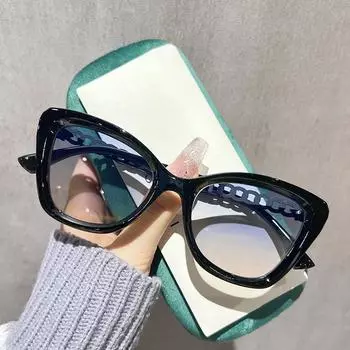 Новые персонализированные солнцезащитные очки «кошачий глаз» Женские онлайн красные солнцезащитные очки Sweet Cool Street Shot Высококачественные солнцезащитные очки в европейском и американском стиле