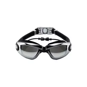 Новые плавательные очки для взрослых с большой оправой, высокой четкостью, противотуманные, гальванизированные линзы для плавательных очков, плавательное снаряжение