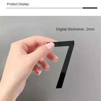 Новые плавающие цифры для дома, креативные современные цифры из цинка, самоклеящиеся дверные знаки, уличные почтовые ящики, номера для декора квартиры