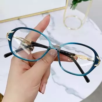 Новые плоские зеркальные женские градиентные очки Tik Tok Online знаменитостей с антисиними очками для близорукости 1,56. 1.56 anti-blue film