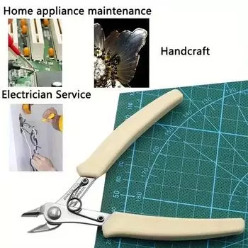 Новые плоскогубцы для удаления сверла для ногтей, кусачки для металла из нержавеющей стали, маникюрный инструмент, плоскогубцы с игольчатыми губками, ручка для диагонального кусачек