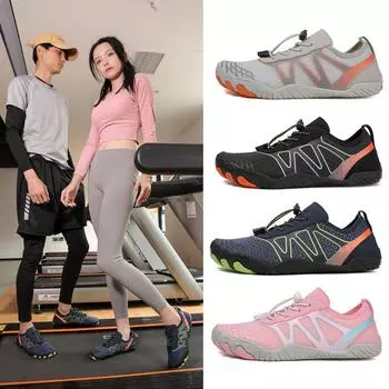 Новые пляжные туфли для отдыха на открытом воздухе с пятью пальцами, мужские, устойчивые к порезам и износу, для занятий фитнесом в воде и на суше, легкие, амортизирующие, для занятий фитнесом в помещении 35 серый