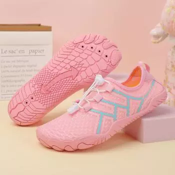 Новые пляжные туфли для плавания 2025 года, обувь для ходьбы по ручью, мужская и женская обувь для дайвинга, забродная обувь для занятий йогой в помещении, быстросохнущая 35 чёрный