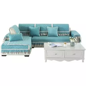 Новые плюшевые и мягкие диванные подушки зимой, современные простые и нескользящие подушки, чехлы для диванов и чехлы для полотенец. 68*70+15CM