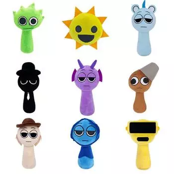 Новые плюшевые игрушки Sprunki Horror Game Toys, мультяшные милые мягкие подушки для детей, подарок на день рождения, Рождество, мягкие детские куклы
